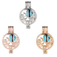 Zinc Alloy Enamel Pendants, plated, for 6mm beads & with rhinestone 28*18mm Approx 3mm 