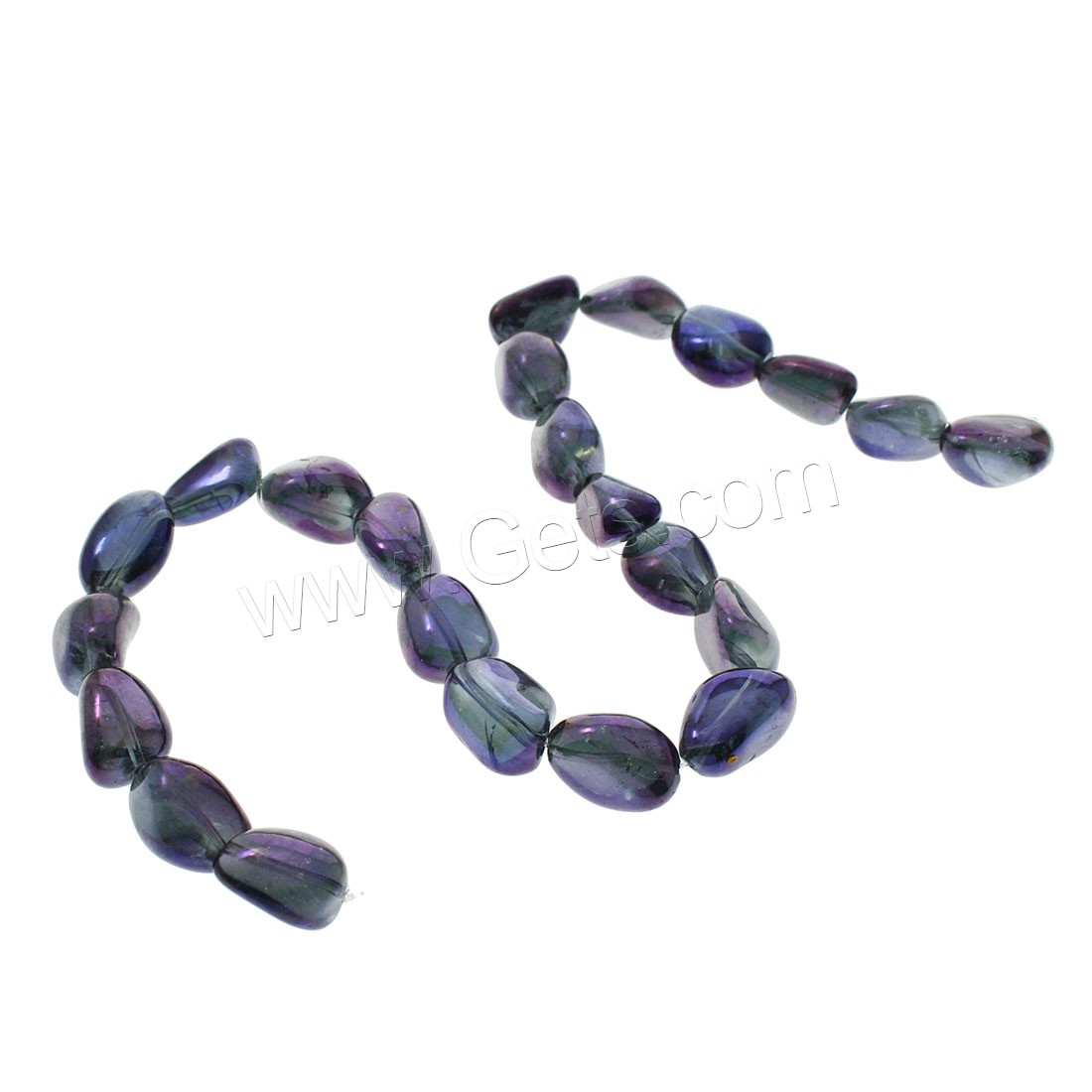 Quartz Beads, Nuggets, colorful plated, different size for choice, more colors for choice, Hole:Approx 1mm, Length:Approx 15.7 Inch, Sold By Strand