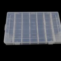 Caja plástica de abalorios, Plástico, Rectángular, 350x220x50mm, 36PCs/Grupo, Vendido por Grupo