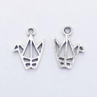 Zinc Alloy Hollow Pendants, Thousand Origami Cranes, antique silver color plated Approx 1mm 