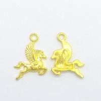Zinc Alloy Animal Pendants, Horse, gold color plated Approx 2mm 