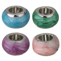 perles pandore en laiton à émail, plus de couleurs à choisir Environ 4.5mm, Vendu par PC
