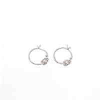 925 Sterling Silver Lever Back Earring, plated, fashion jewelry & for woman, silver color 
