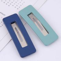 Hair Snap Clips, Zinc Alloy, with Resin, plated, for woman & two tone 52*18mm 