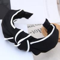 Hair Bands, Cloth, fashion jewelry & for woman, white and black, 135*130mm 