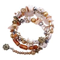 Zinc Alloy Resin Bracelets, with Copper Coated Plastic & Zinc Alloy, fashion jewelry & for woman Inner Approx 60mm 