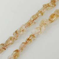 Citrin Naturperlen, Gelbquarz Perlen, gelb, 10x15mm, Bohrung:ca. 1.5mm, Länge:ca. 15.5 ZollInch, ca. 31PCs/Strang, verkauft von Strang