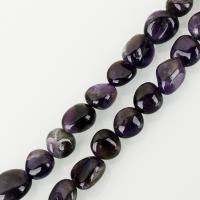 Natürliche Amethyst Perlen, violett, 10x12mm, Länge:ca. 15.5 ZollInch, ca. 30PCs/Strang, verkauft von Strang