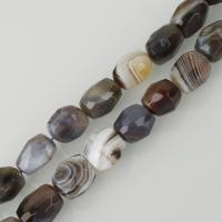 Natürliche Botswana Achat Perlen, gemischte Farben, 12x18mm, Bohrung:ca. 1.5mm, Länge:ca. 16 ZollInch, ca. 22PCs/Strang, verkauft von Strang