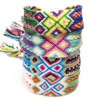 Laine cordon Bracelet, Fil de coton, différentes couleurs et motifs pour le choix & pour femme Environ 17.3 pouce, Vendu par brin