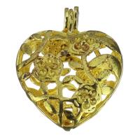 Brass Pregnant Ball Locket Pendant, hollow, gold Approx Inner Approx 