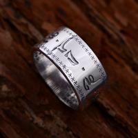 Brass Finger Ring, real silver plated & for couple, 10mm 