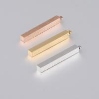 Stainless Steel Pendants, Rectangle Approx 2.3mm 
