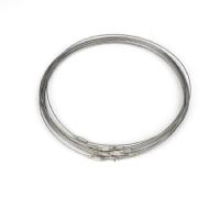 нержавеющая сталь Шнурок для ожерелий, Мужская, серебряный, 1mm, длина:18 дюймовый, 10ПК/Лот, продается Лот