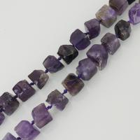 Natürliche Amethyst Perlen, violett, 10x10mm, Bohrung:ca. 2mm, Länge:ca. 18.5 ZollInch, ca. 34PCs/Strang, verkauft von Strang