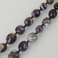 Natürliche Amethyst Perlen, violett, 16x18mm, Bohrung:ca. 1.5mm, Länge:ca. 16.5 ZollInch, ca. 23PCs/Strang, verkauft von Strang