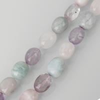 Gemischte Farbe Quarz Perlen, Natürlicher Quarz, gemischte Farben, 12x16mm, Bohrung:ca. 1.5mm, Länge:ca. 15 ZollInch, ca. 23PCs/Strang, verkauft von Strang
