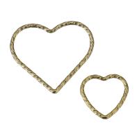 Золото Заполненные подвески, Медно-золото, Сердце, 14K позолоченный, больше размеров для выбора, золотой, продается PC