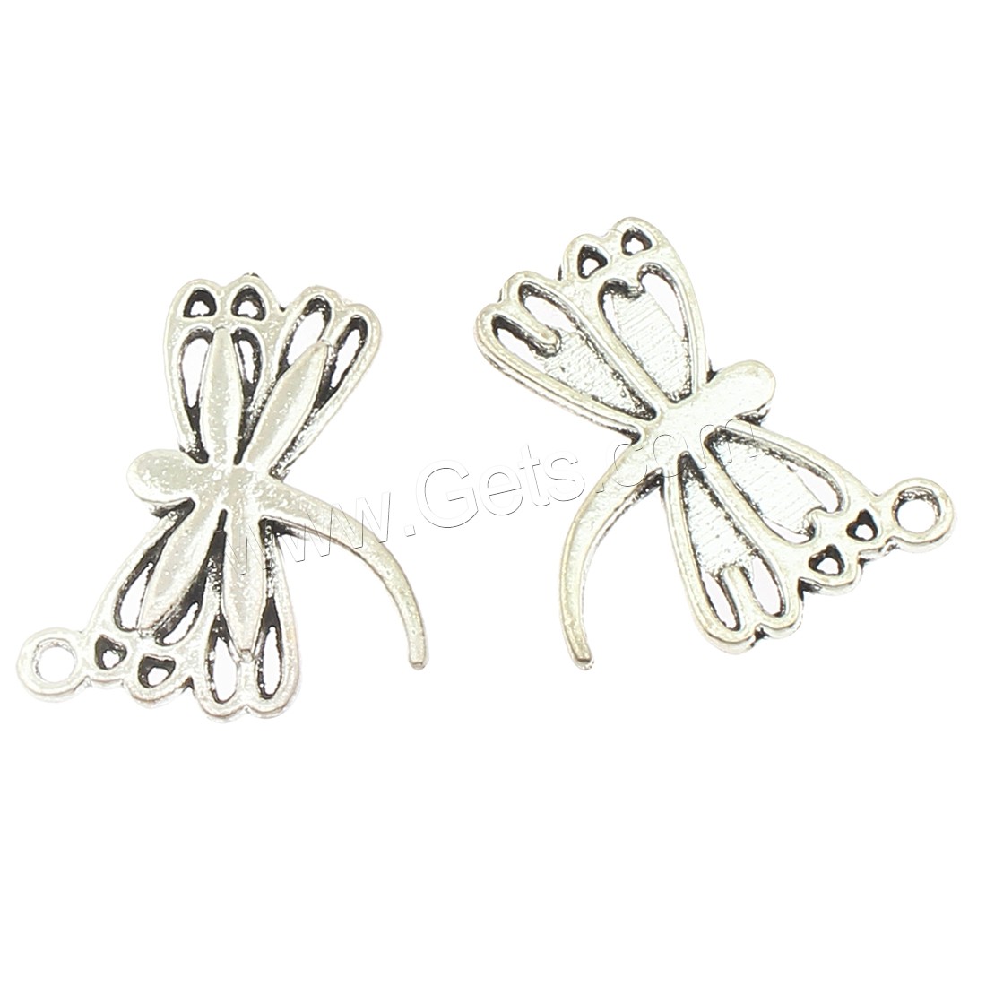 Zinklegierung Tier Anhänger, Libelle, plattiert, keine, 23x19x2mm, Bohrung:ca. 2mm, ca. 330PCs/Tasche, verkauft von Tasche