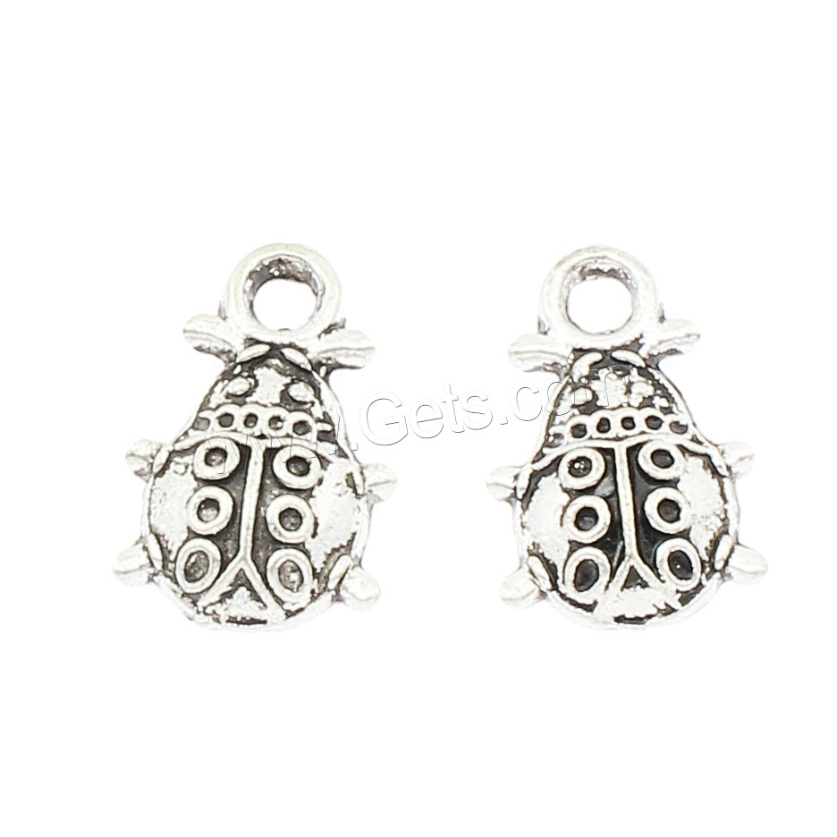 Bijoux pendentifs en Zinc alliage , alliage de zinc, Placage, grand trou, plus de couleurs à choisir, 10x15x3mm, Trou:Environ 3mm, Environ 715PC/sac, Vendu par sac