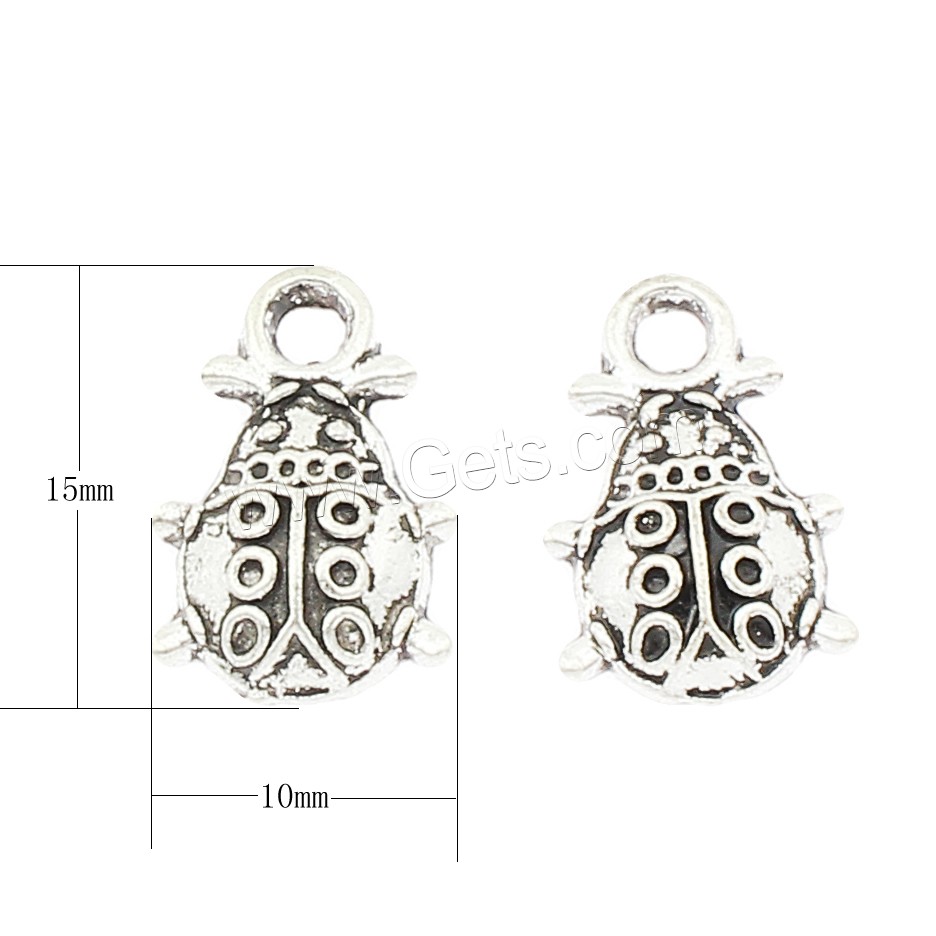 Bijoux pendentifs en Zinc alliage , alliage de zinc, Placage, grand trou, plus de couleurs à choisir, 10x15x3mm, Trou:Environ 3mm, Environ 715PC/sac, Vendu par sac