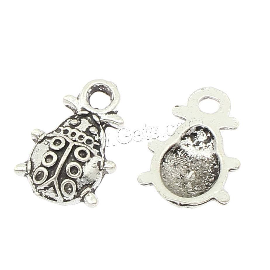 Zinc Alloy Jewelry Pendants, plated, large hole, more colors for choice, 10x15x3mm, Hole:Approx 3mm, Approx 715PCs/Bag, Sold By Bag