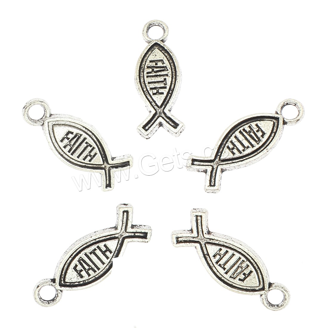 Bijoux pendentifs en Zinc alliage , alliage de zinc, poisson, Placage, grand trou, plus de couleurs à choisir, 9x25x2mm, Trou:Environ 3mm, Environ 416PC/sac, Vendu par sac