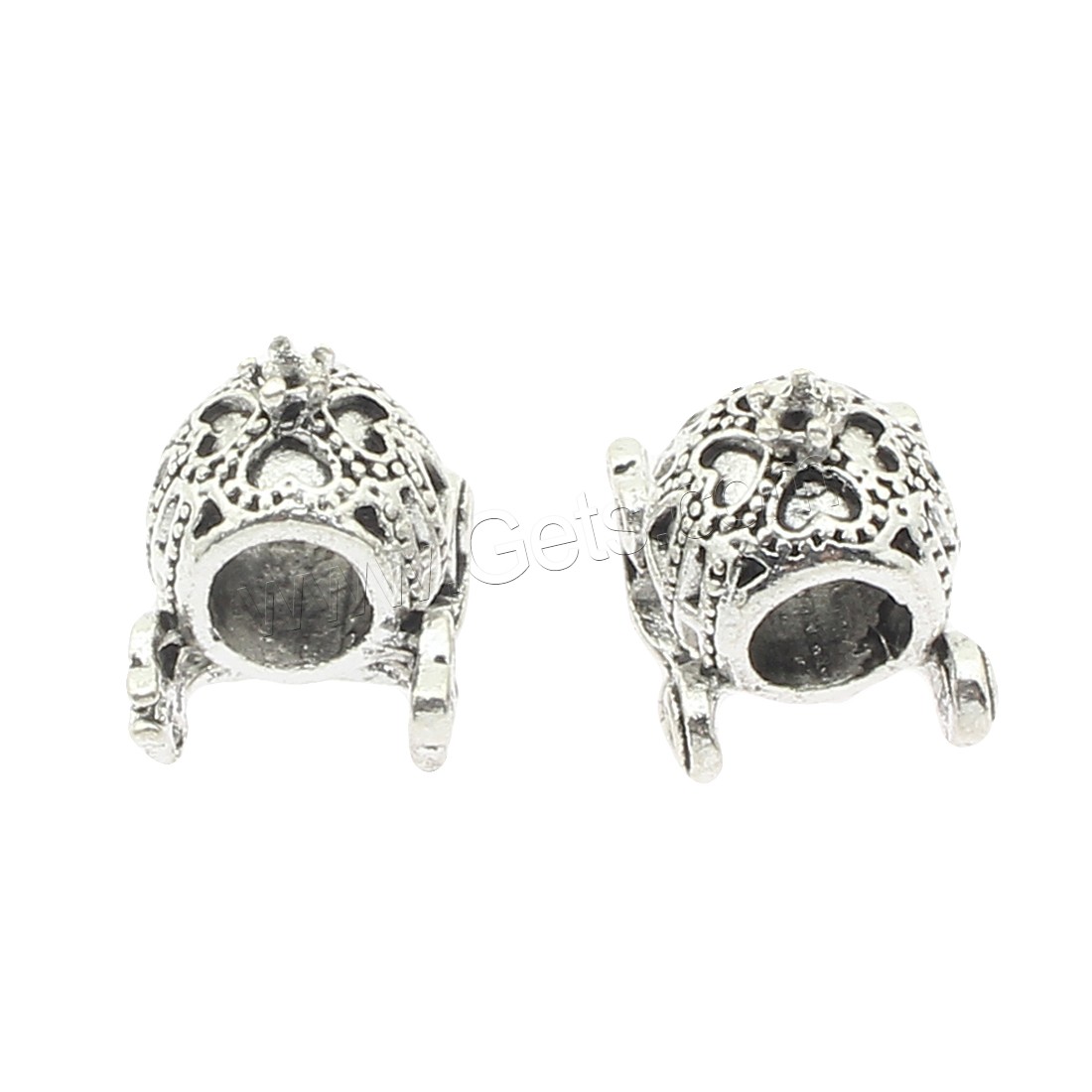 Zinc Alloy Jewelry Beads, plated, large hole, more colors for choice, 14x13x11mm, Hole:Approx 5mm, Approx 140PCs/Bag, Sold By Bag