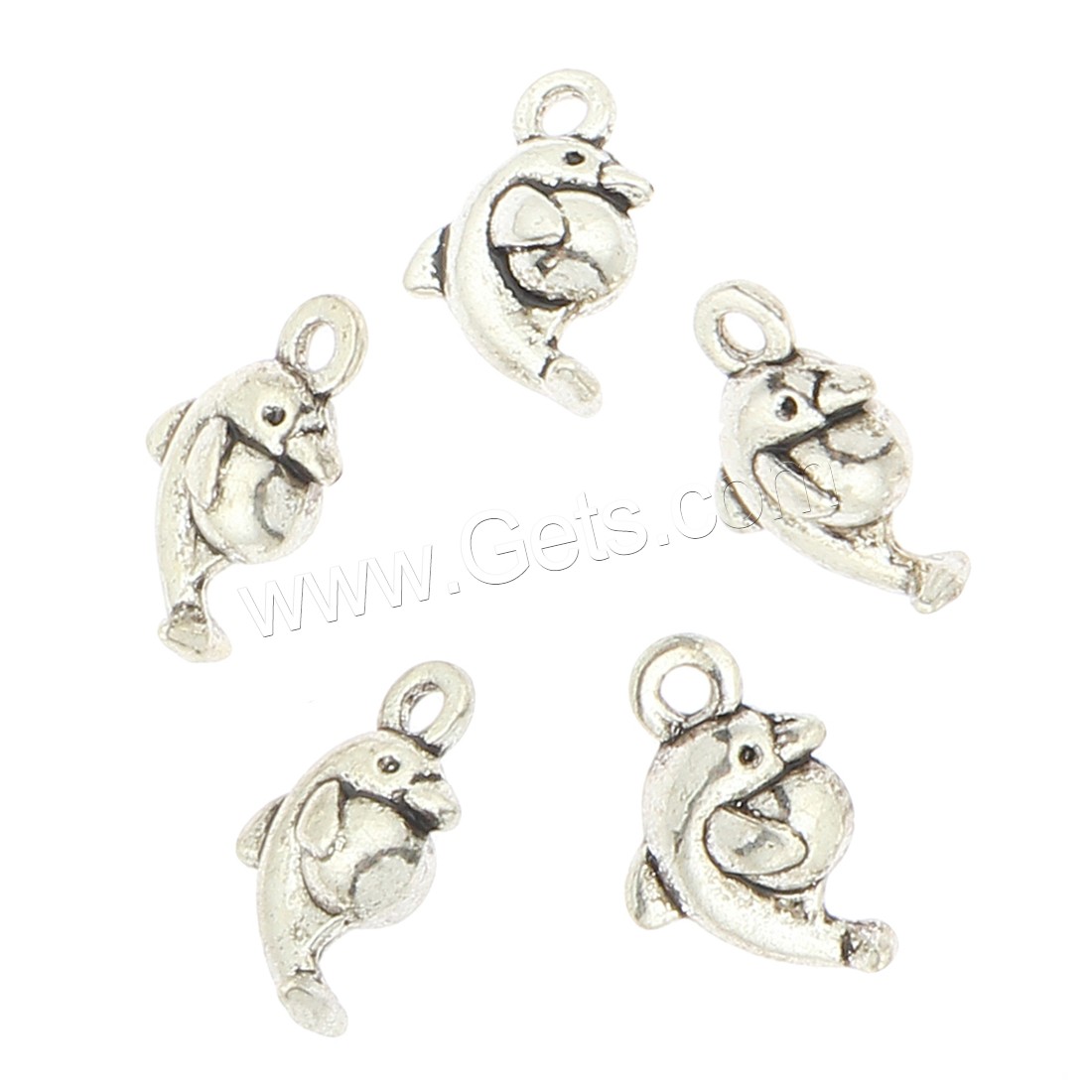 Zinklegierung Tier Anhänger, Fisch, plattiert, keine, 10x15x6mm, Bohrung:ca. 2mm, ca. 420PCs/Tasche, verkauft von Tasche