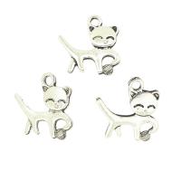 Zinc Alloy Animal Pendants, Cat, plated Approx 2mm, Approx 