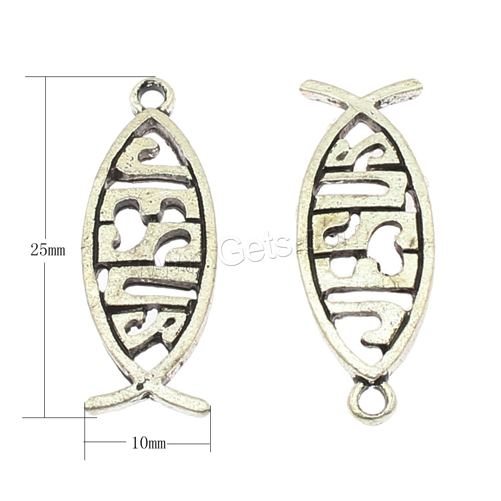 Bijoux pendentifs en Zinc alliage , alliage de zinc, poisson, Placage, plus de couleurs à choisir, 10x25x3mm, Trou:Environ 2mm, Environ 410PC/sac, Vendu par sac