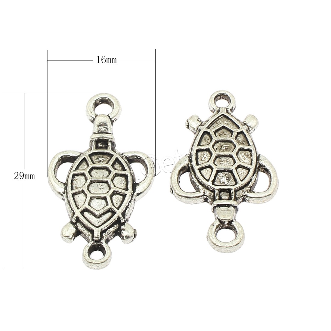 Zinc Alloy Charm Connector, plated, 1/1 loop, more colors for choice, 16x29x4mm, Hole:Approx 3mm, Approx 250PCs/Bag, Sold By Bag