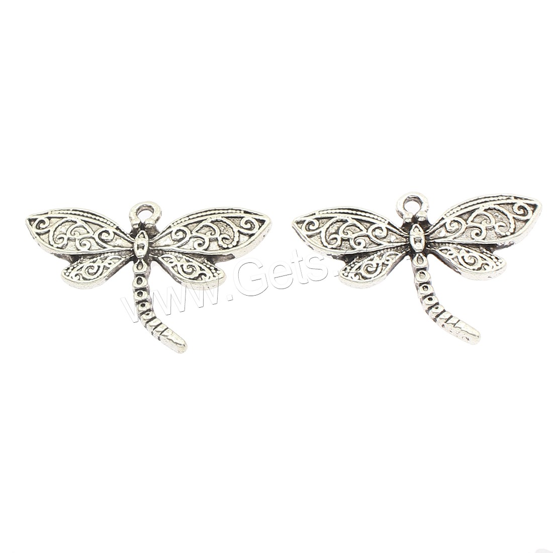 Zinc Alloy Animal Pendants, Dragonfly, plated, more colors for choice, 29x20x3mm, Hole:Approx 2mm, Approx 270PCs/Bag, Sold By Bag