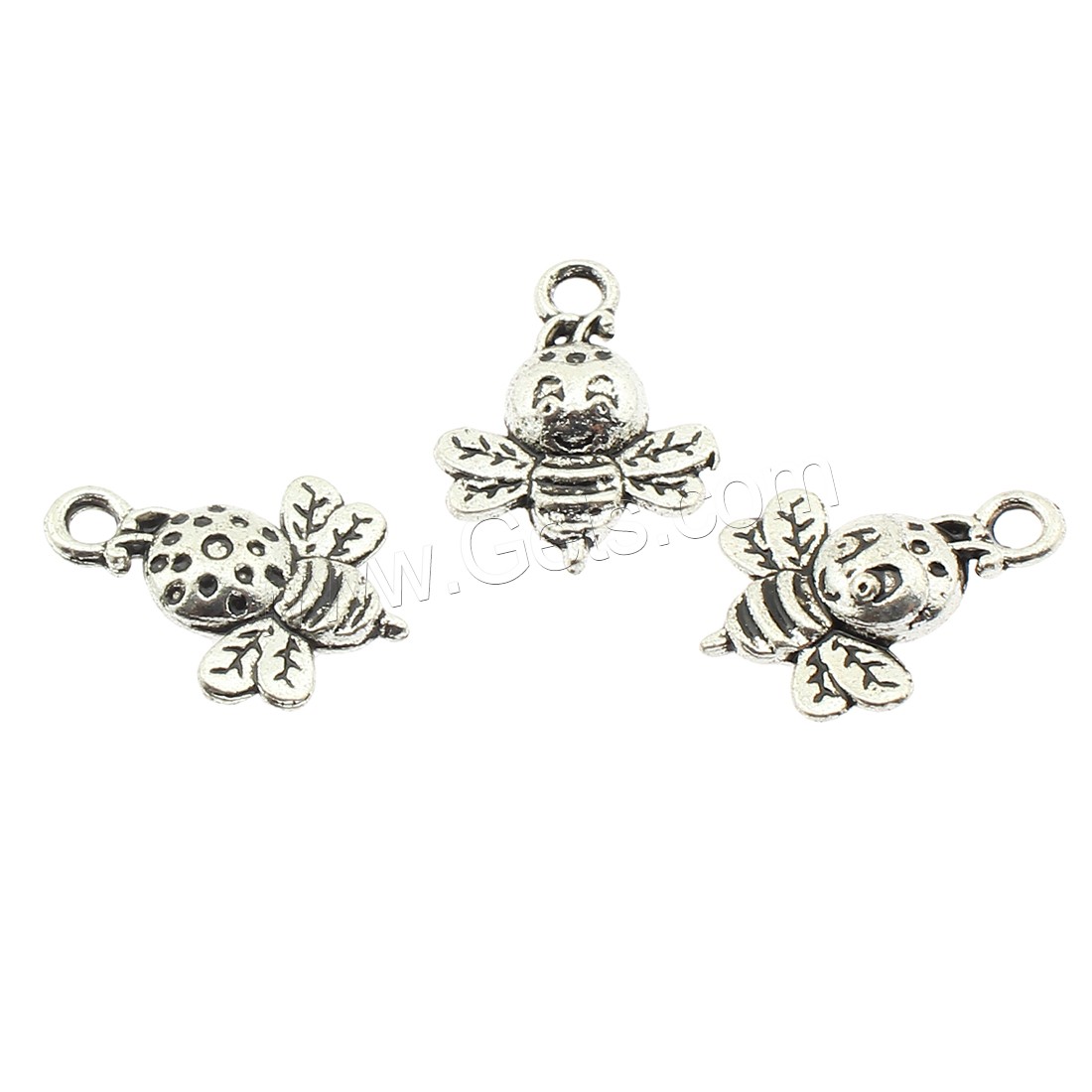 Zinc Alloy Animal Pendants, Bee, plated, more colors for choice, 12x16x4mm, Hole:Approx 2mm, Approx 450PCs/Bag, Sold By Bag