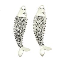 Zinc Alloy Animal Pendants, Fish, plated, large hole Approx 4mm, Approx 