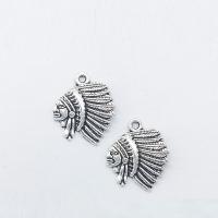Zinc Alloy Jewelry Pendants, antique silver color plated Approx 1mm 