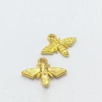 Zinc Alloy Animal Pendants, Bee, gold color plated Approx 2mm 