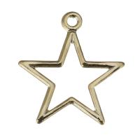 Brass Star Pendants, gold Approx 1mm 