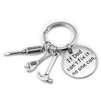Stainless Steel Key Clasp, plated, Unisex, 25mm 