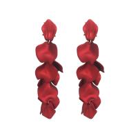 Zinc Alloy Drop Earring, plated, for woman 120*26mm 