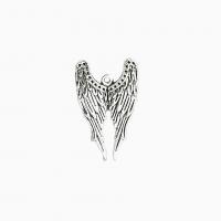 Wing Shaped Zinc Alloy Pendants, plated, silver color, 39*24,mm Approx 2mm 