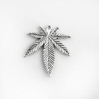 Zinc Alloy Leaf Pendants, Maple Leaf, plated, 39*33mm Approx 2mm 