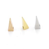 Edelstahl Perlen, 304 Edelstahl, Dreieck, Modeschmuck, keine, 3x10mm, Bohrung:ca. 1.8mm, 10PCs/Tasche, verkauft von Tasche