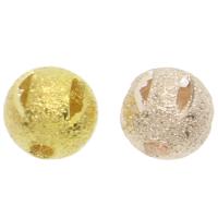 Weinlese Messing Perlen, rund, plattiert, keine, 6x6mm, Bohrung:ca. 2mm, ca. 50PCs/Tasche, verkauft von Tasche