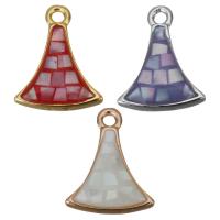 Brass Jewelry Pendants, with Abalone Shell, plated Approx 1.5mm 