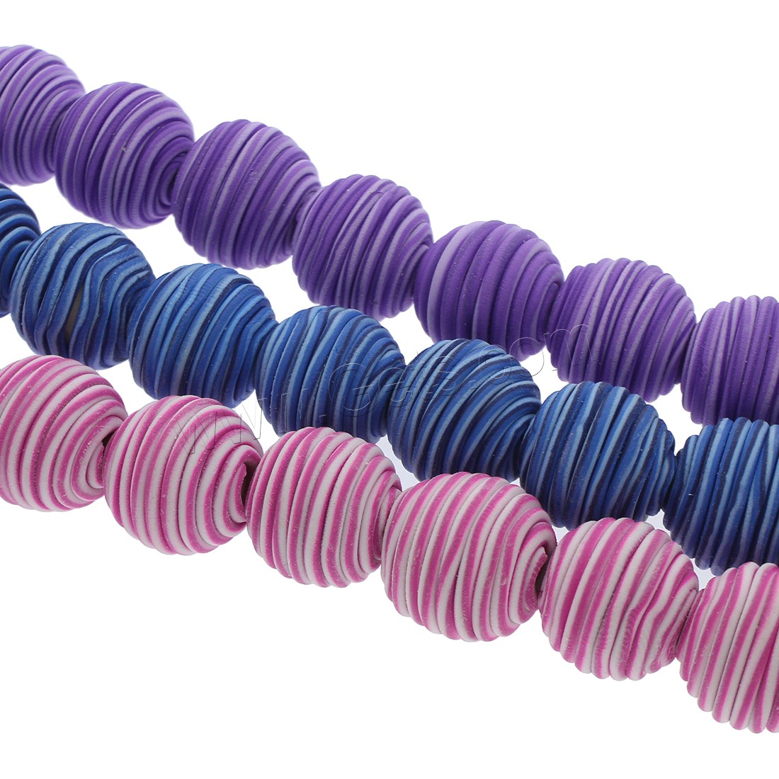 Round Polymer Clay Beads, different size for choice, more colors for choice, Hole:Approx 1mm, Sold By Strand
