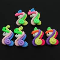 Polymer Clay Earring Drop Component, Horse 