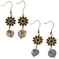 Stainless Steel Drop Earring, with Glass & Acrylic, for woman 61mm 