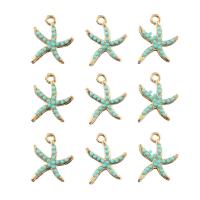 Zinc Alloy Jewelry Pendants, Starfish, gold color plated Approx 2mm, 10/Bag 