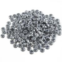 Acrylic Jewelry Beads, Flat Round 7*4mm Approx 1mm, 100/Bag 